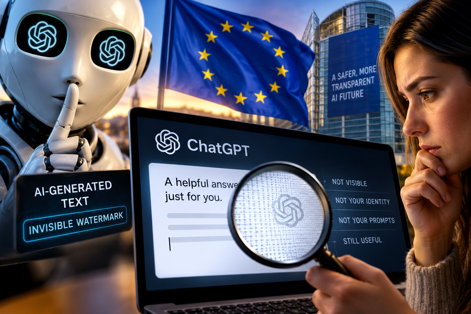 متن ChatGPT در اروپا واترمارک نامرئی می‌گیرد